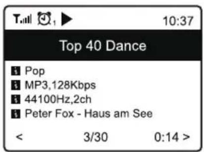 ECG B.BOLD 3200 Cubo - Predvajanje internetne radijske postaje - 2