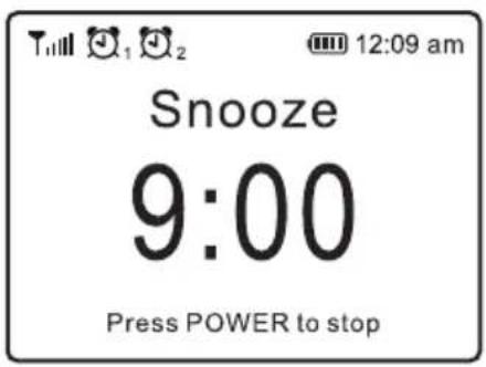 ECG B.BOLD 3200 Cubo - Ébresztés lekapcsolása / később ébresztés funkció - 1