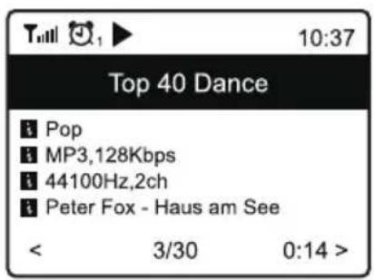 ECG B.BOLD 7200 Intero - Predvajanje internetne radijske postaje - 2