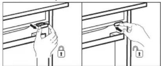 ELECTROLUX CKB101K - Utilisation du verrouillage mécanique de la porte - 1