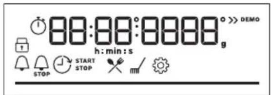 ELECTROLUX KOFDP46H - Voyants de l'affichage - 1