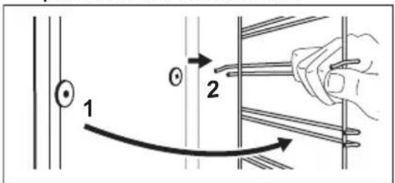 ELECTROLUX KOFGH24TW - Retrait des supports de grille - 1