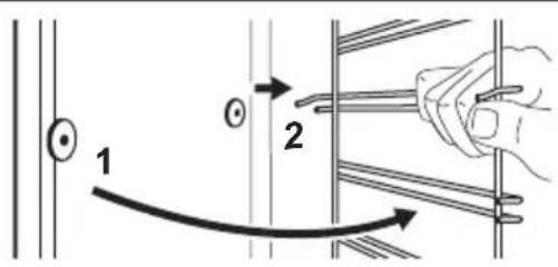 ELECTROLUX EOFDP46BK - How to remove: Shelf supports - 1