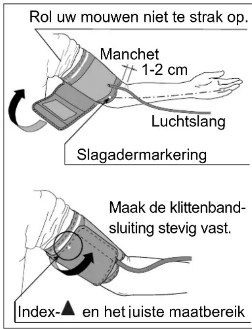 A&D UA-767F - De armmanchet aanbrengen - 1