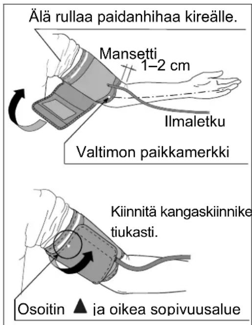 A&D UA-767F - Käsivarren mansetin asettaminen - 1