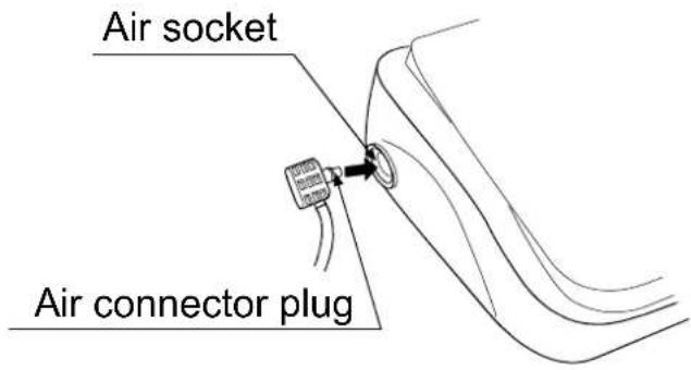 A&D UA-767F - Connecting the Air Hose - 1