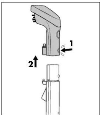 SILVERCREST SPR 330 A1 - Czyszczenie rękojeści i końcówki czyszczącej - 1