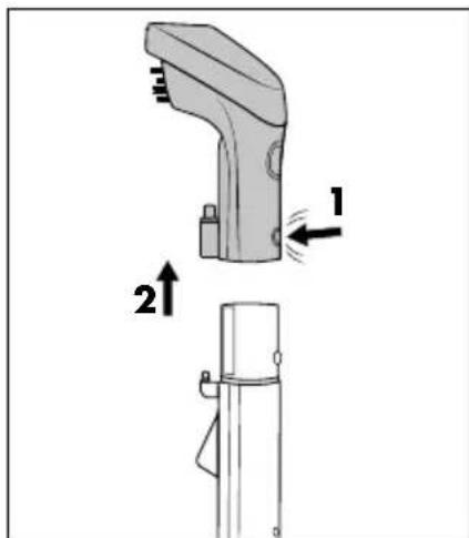 SILVERCREST SPR 330 A1 - Почистване на дръжката и приставката за почистване - 1
