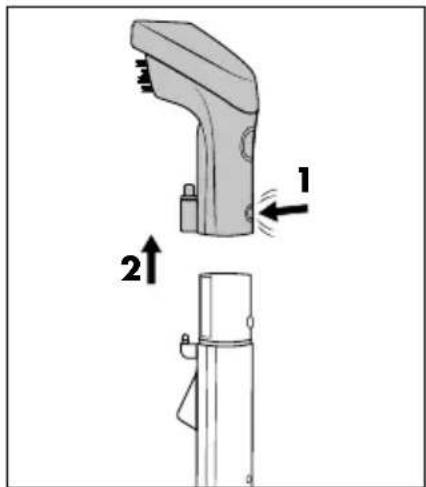 SILVERCREST SPR 330 A1 - Limpieza del mango y del cabezal de limpieza - 1