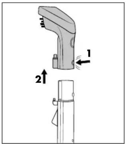 SILVERCREST SPR 330 A1 - Cleaning the handle and cleaning attachment - 1