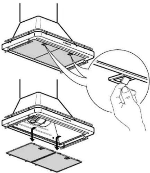 IKEA ALLMÄNBILDAD 704.621.44 - Mantenimiento del filtro anti-grasa: - 1