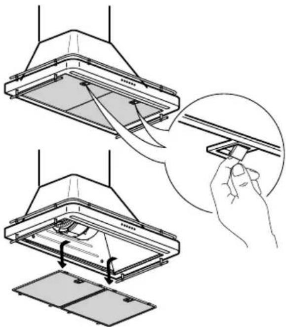 IKEA ALLMÄNBILDAD 704.621.44 - Entretien du filtre à graisses : - 1