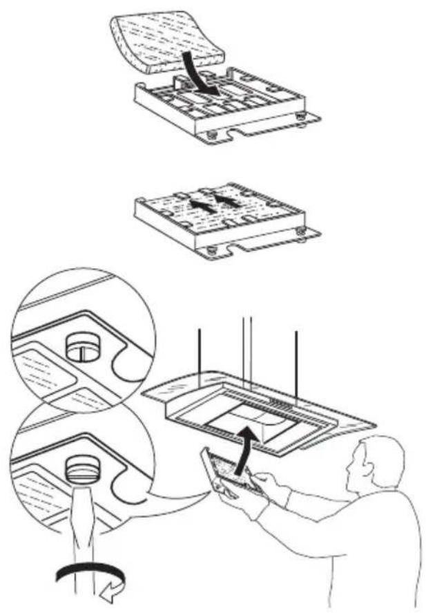IKEA BALANSERAD - Entretien du filtre à charbon (si la hotte est installée en mode recyclage) - 1