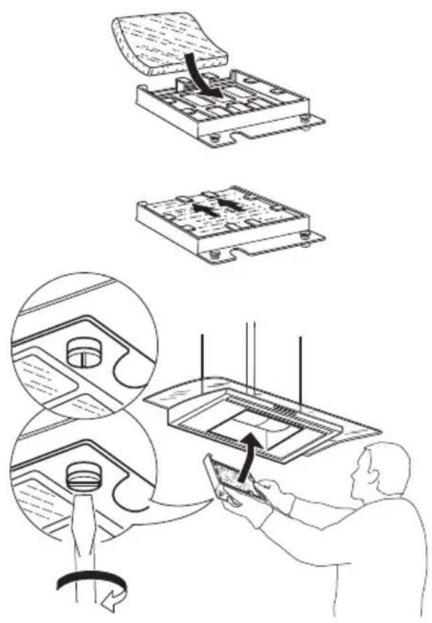 IKEA BALANSERAD - Wartung des Aktivkohlefilters (falls die Abzugshaube im Umluftbetrieb installiert ist) - 1
