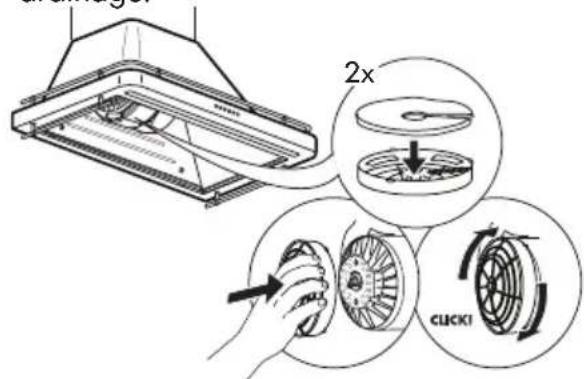IKEA FÖLJANDE 205.217.06 - Entretien du filtre à graisses : - 2