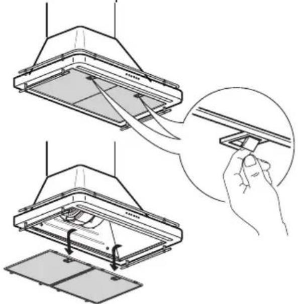 IKEA FÖLJANDE 205.217.06 - Entretien du filtre à graisses : - 1
