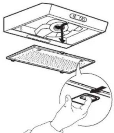 IKEA LAGAN 504.013.97 - Grease filter maintenance: - 1
