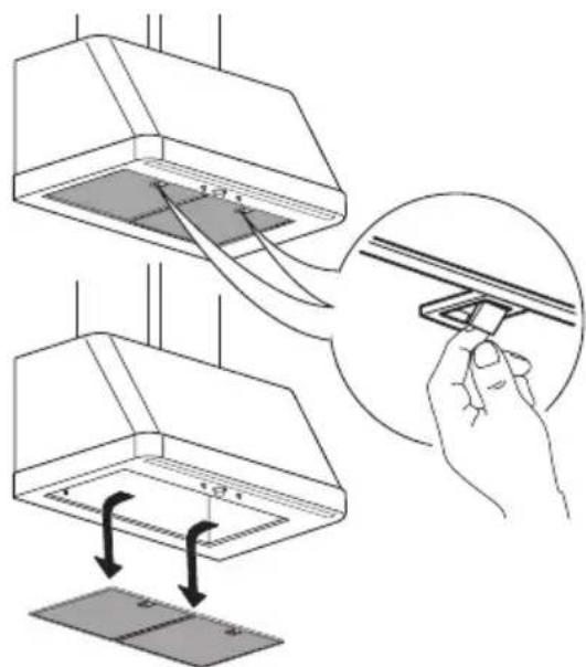 IKEA FOKUSERA 805.269.99 - Entretien du filtré à charbon (si la hotte est installée en mode recyclage) - 1