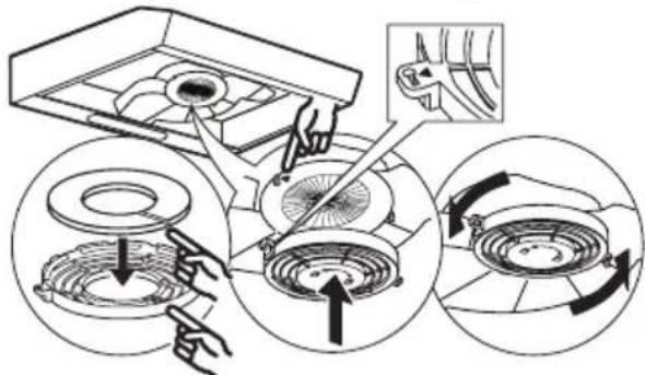 IKEA LAGAN 703.921.94 - Entretien du filtre à charbon (si la hotte est installée dans une installation de recirculation) - 1