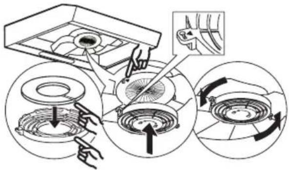 IKEA LAGAN 703.921.94 - Charcoal filter maintenance (if the hood is installed in recirculation installation) - 1