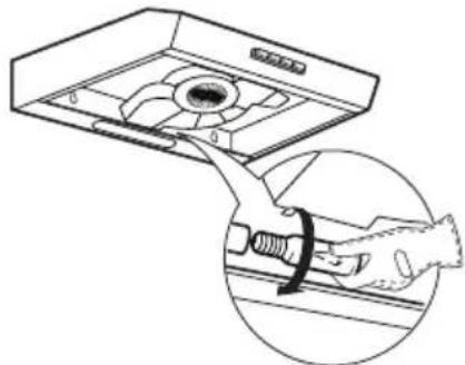 IKEA LAGAN 703.921.94 - Wartung des Aktivkohlefilters (wenn die Dunstabzugshaube in der Umluftversion installiert ist) - 2