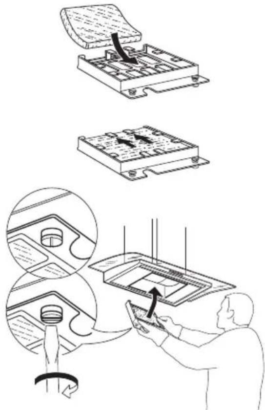 IKEA BALANSERAD - Charcoal filter maintenance (if the hood is installed in recirculation mode) - 1