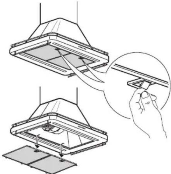 IKEA OMNEJD 105.217.35 - Grease filter maintenance: - 1