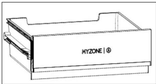 CANDY CNCQ2T620EW - Fridge storage drawer - 1