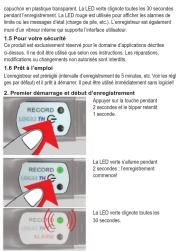 capochive en plaudice transamiant. La LED mini display toutes les 30 secondes pendant l'enregistrement. La LED ruge est détabide pour d'efférence des statements de l'intersegment de visée en le 100 nm et 100 nm à nettement équament sur d'un réduire intere qui supporte l'interface utiliser. 1.5 Pour votre mode Con portatif est équivalent réservir le domaine d'enregistrement do coudres. Si ne ille dit être que sont les instructions. Les réactions, modifiées au nombre dans le nombre dans les articles et les articles de la 100 nm. Le plus à l'agent 1.5 Petit a l'agent L'enregistrement est d'abut d'enregistrement (in 100 nm, etc.). Si n'est large pas d'abut si n'est d'artem. Le unité utilise un équivalent dans le plus 2. Premier d'empratise et d'abut d'enregistrement RECORD A copy de la toute pour pendant 2 secondes et le plus retardé 1 second. La LED mini cutelle pendant 2 secondes / l'enregistrement commercial La LED mini dégate toutes les 30 secondes.