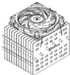 Noctua NH-P1 - Installation d'un ventilateur 4 - 5
