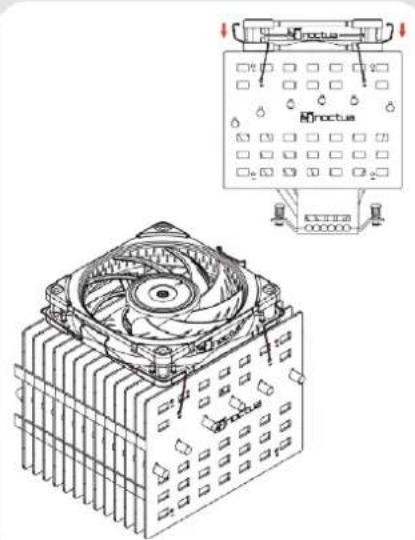 Noctua NH-P1 - Installation d'un ventilateur - 4