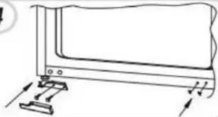 HAIER HATL 174 DE - Inverser la porte de l'appareil - 3