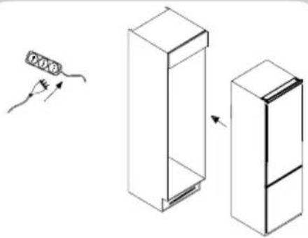 HAIER HATL 174 DE - Mounting the fascia door - 2
