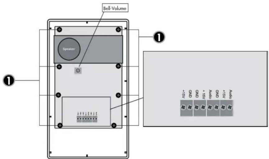 m-e VISTUS AD ALU-410 - INNENSTATION • INDOOR STATION • BOÎTIER INTÉRIEUR • BINNENSTATION - 1