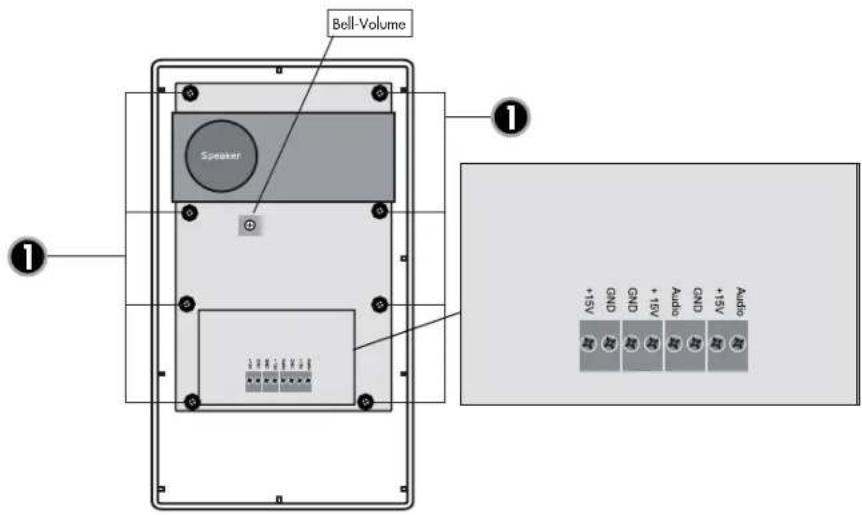 m-e VISTUS AD ALU-410 - INNENSTATION • INDOOR STATION • BOÎTIER INTÉRIEUR • BINNENSTATION - 1