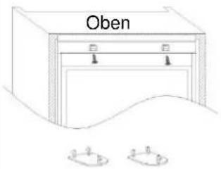 HAIER HATL 126 DE - Positionieren Sie das Gerät und verschrauben Sie es oben und unten mit dem Einbauschrank. - 2