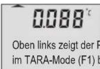 Dostmann Electronic P790 - TARA-Funktion (ZERO-Taste F1) - 1