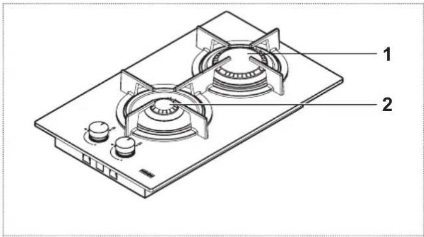 FRANKE Crystal FHCR 302 2G HE - Quemador Potencia nominal (kW) Potencia reducida (kW) - 2