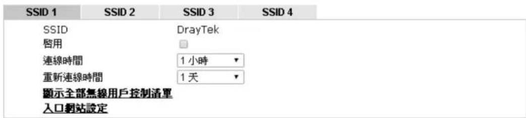 Draytek Vigor 2120 - 無線用戶控制(Station Control) - 1