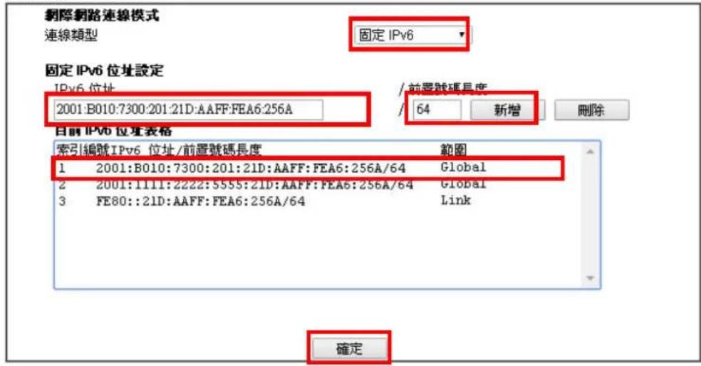 Draytek Vigor 2120 - 固定 IPv6 - 1