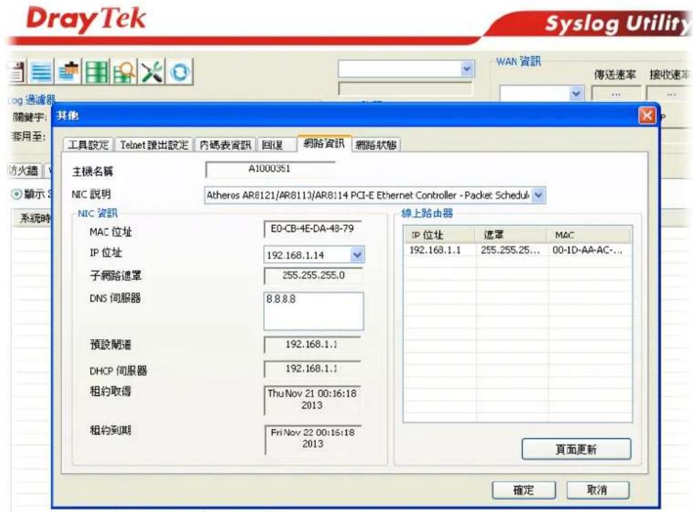 Draytek Vigor 2120 - Syslog/郵件警示設定 - 4