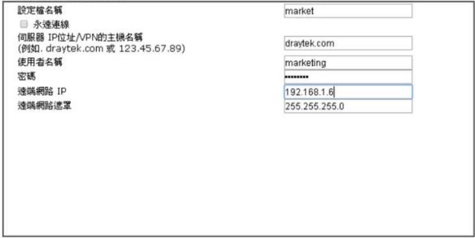 Draytek Vigor 2120 - VPN用戶號 PPP加密設定 - 1