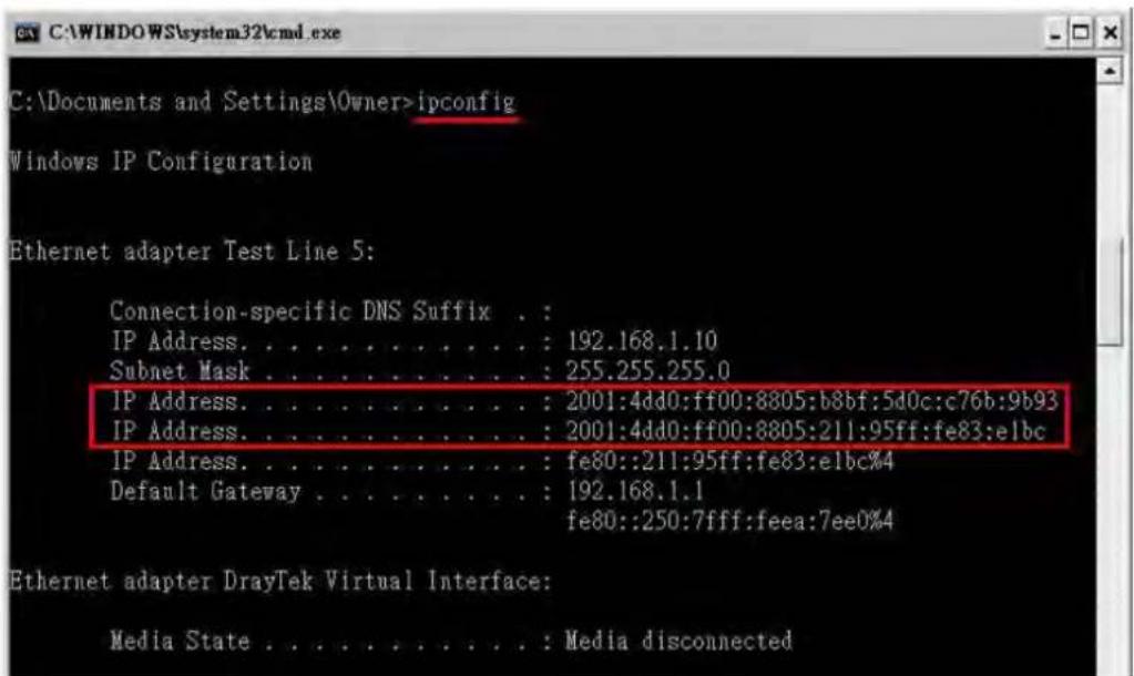 Draytek Vigor 2120 - 確認IPv6服務可成功運作 - 1
