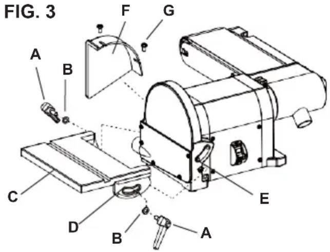 RIKON 50-114 - MONTAGE DE LA TABLE DE DISQUE - 1
