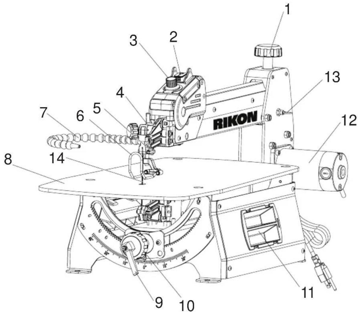 RIKON 10-622VS - SURVOL DE LA MACHINE - 1