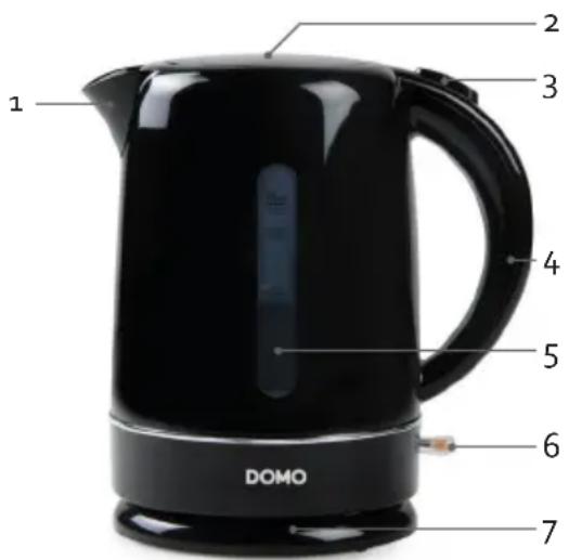 DOMO DO9256WK - COMPONENTI - 1