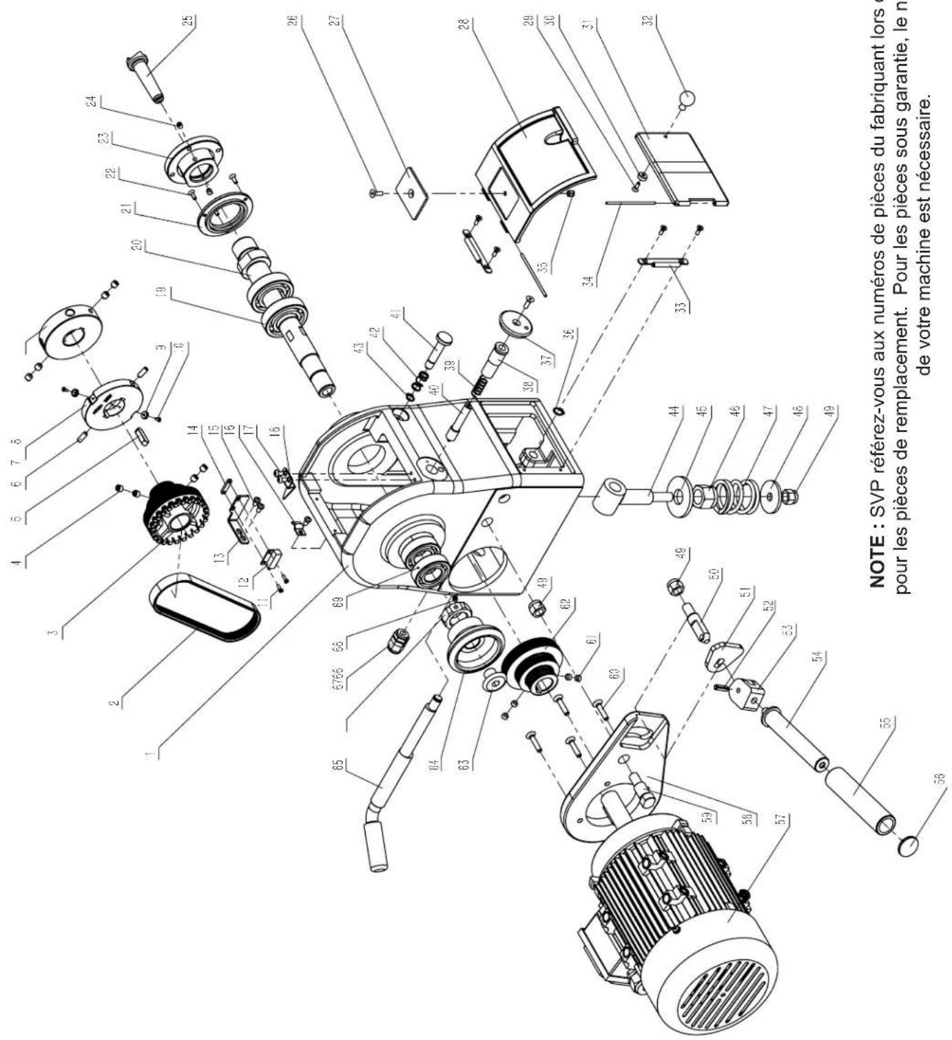 RIKON 70-1824VSR - DIAGRAMME &amp; LISTE DES PIÈCES - 1