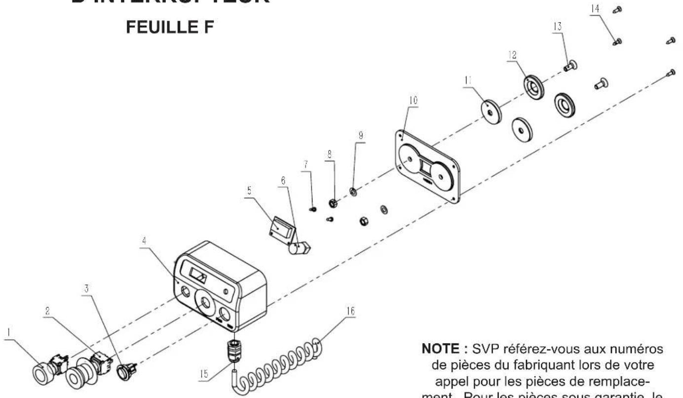 RIKON 70-1824VSR - ASSEMBLAGE DU BOÎTIER D'INTERRUPTEUR - 1