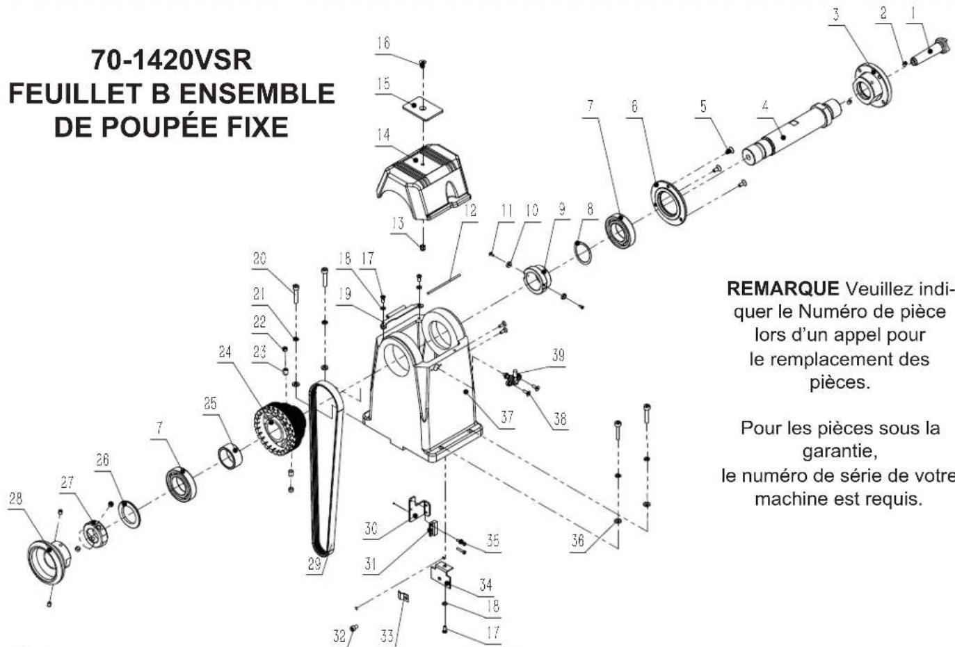 RIKON 70-1420VSR - LISTE DES PIÈCES - 1