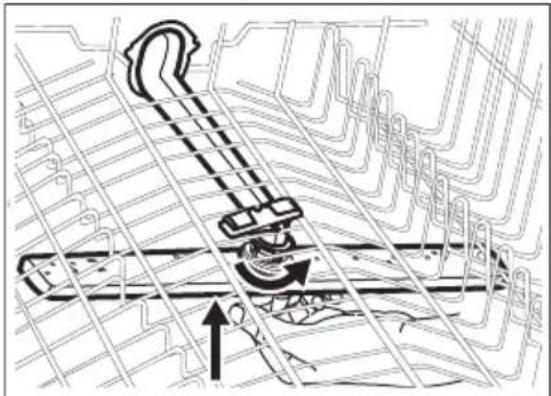 AEG FSS76738P - De bovenste sproeiarm reinigen - 3